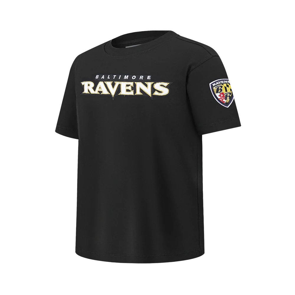 NFL BALTIMORE RAVENS CLASSIC BIG BOY'S SJ TEE (BLACK) - Image 2