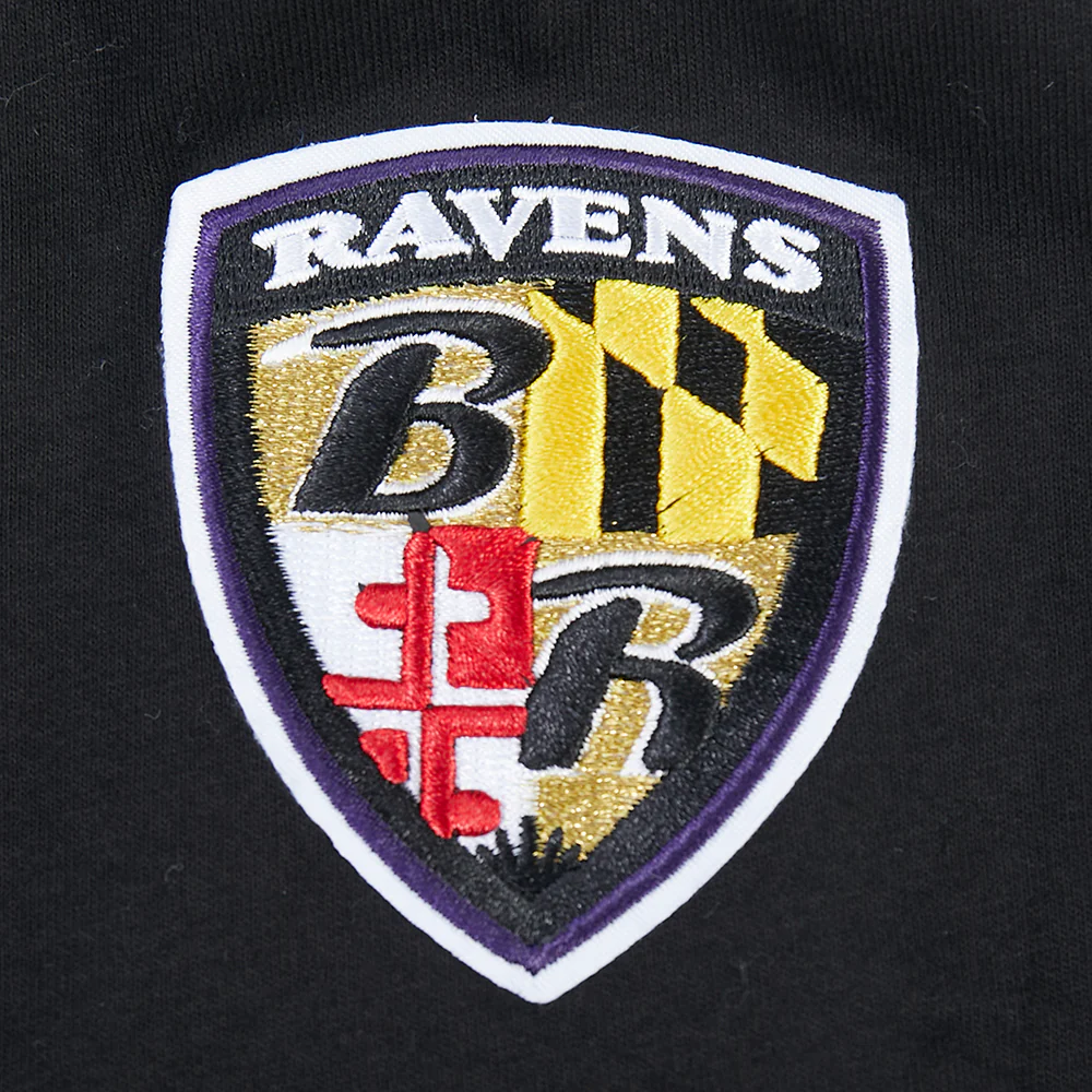 NFL BALTIMORE RAVENS CLASSIC BIG BOY'S SJ TEE (BLACK) - Image 6