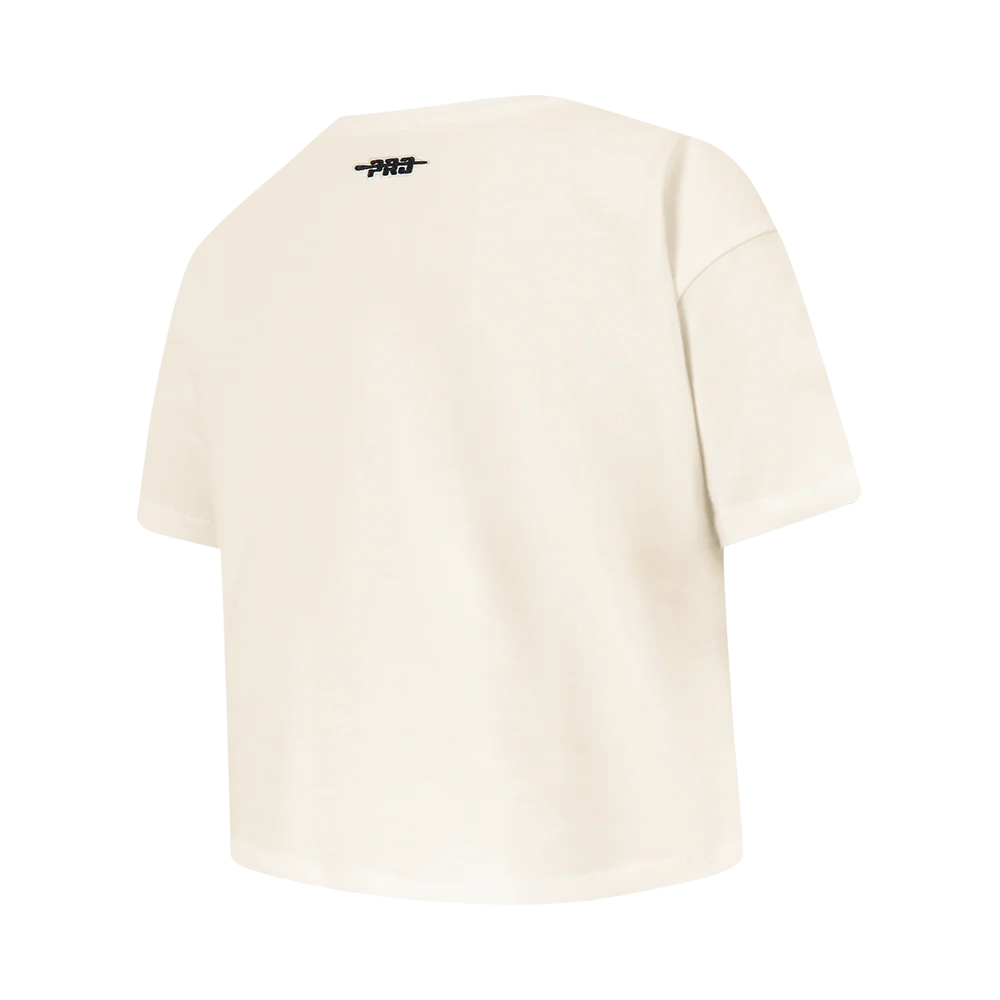 NFL BALTIMORE RAVENS RETRO CLASSIC BIG GIRL'S SS BOXY TEE (EGGSHELL) - Image 4