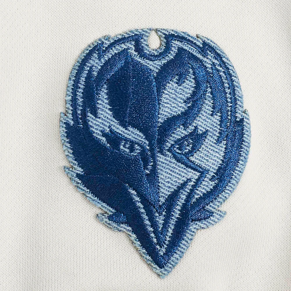 NFL BALTIMORE RAVENS VARSITY BLUES WOMEN'S CREWNECK (LINEN) - Image 7