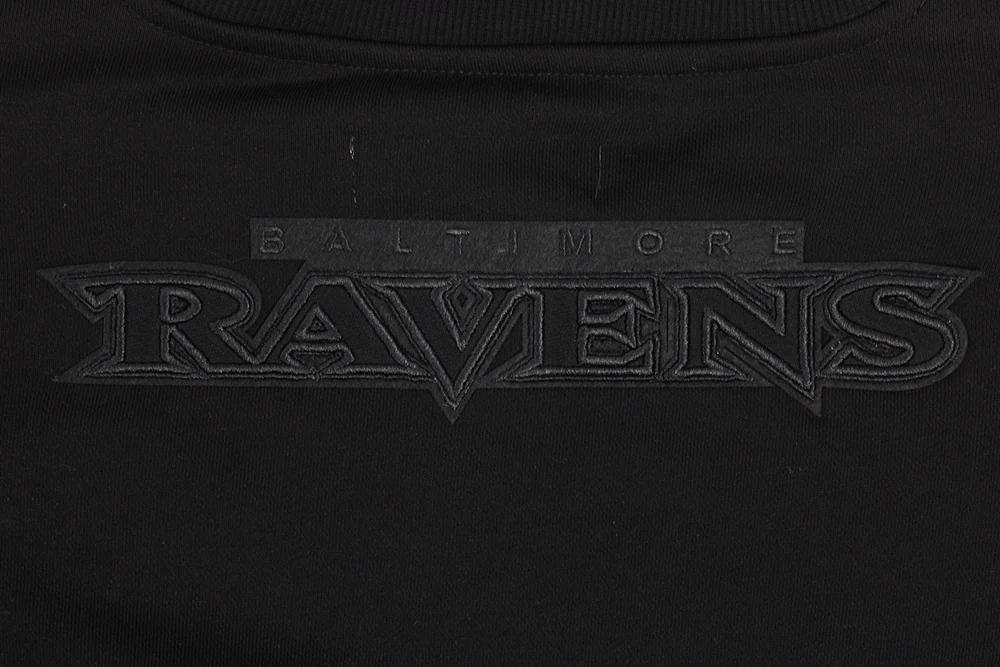 NFL BALTIMORE RAVENS NEUTRAL WOMEN'S CREWNECK (BLACK) - Image 7
