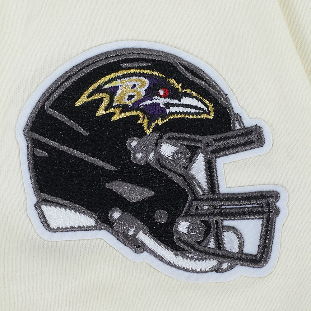 NFL BALTIMORE RAVENS RETRO CLASSIC LITTLE BOY'S SS TEE (EGGSHELL) - Image 6