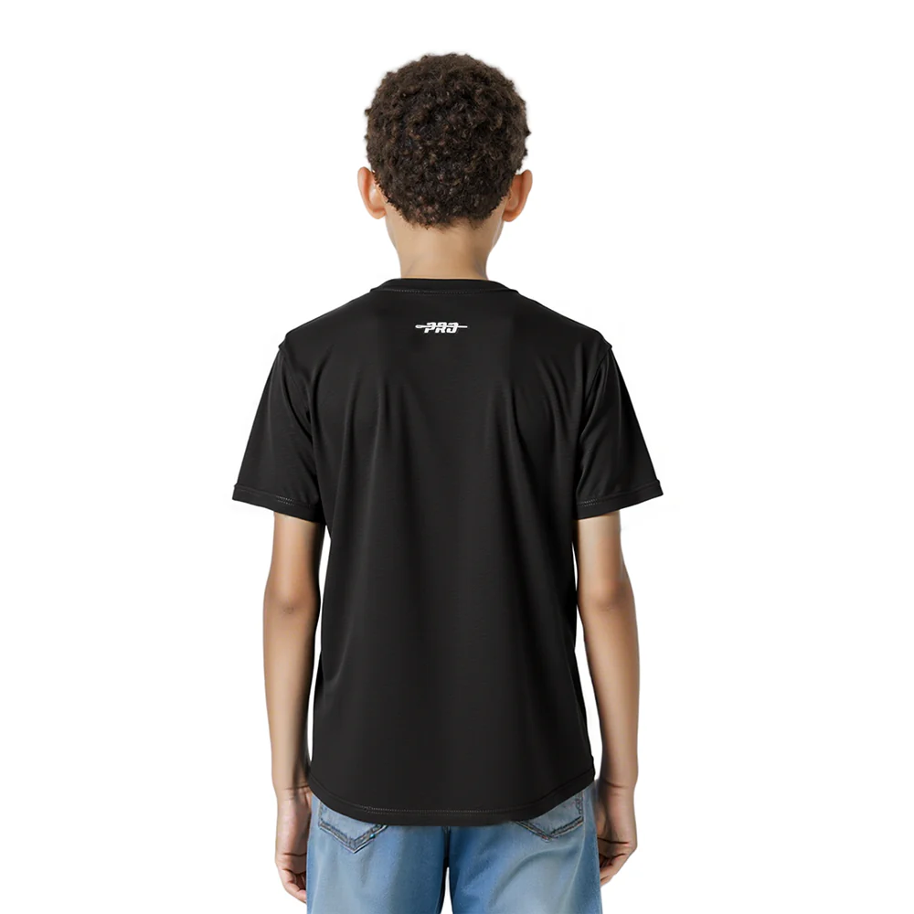 NFL BALTIMORE RAVENS RETRO CLASSIC LITTLE BOYS SHORT SLEEVE TAPING TEE (BLACK) - Image 2