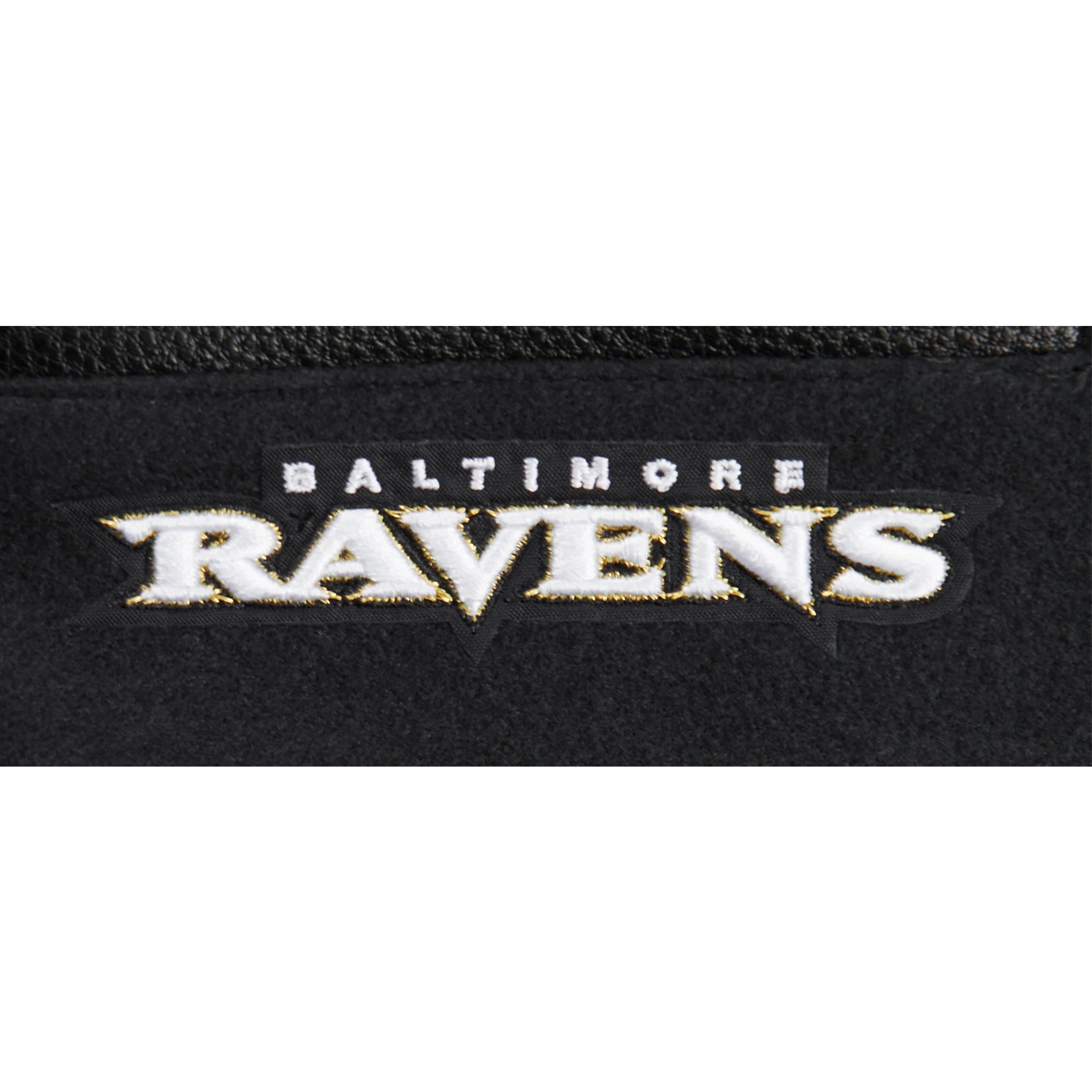 NFL BALTIMORE RAVENS RETRO CLASSIC LITTLE BOYS RIB WOOL VARSITY JACKET (BLACK) - Image 12
