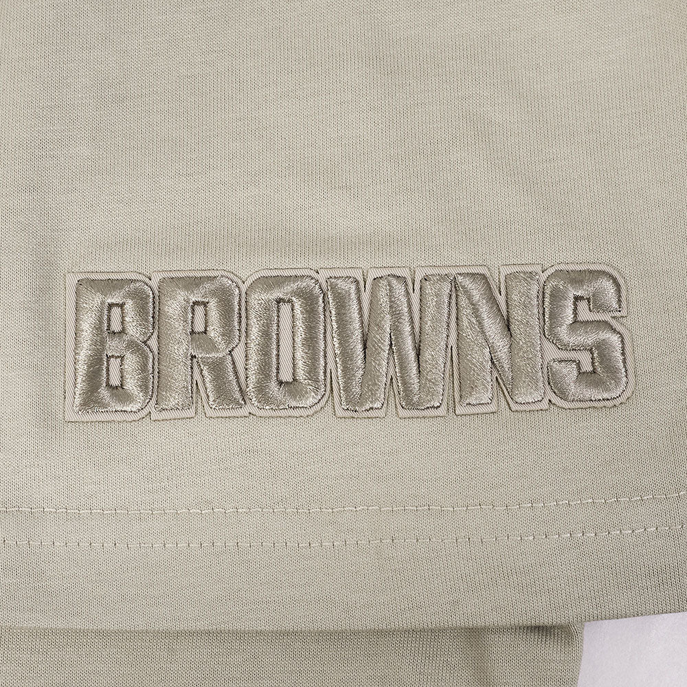NFL CLEVELAND BROWNS NEUTRAL MEN'S CJ DROP SHOULDER TEE (TAUPE) - Image 6