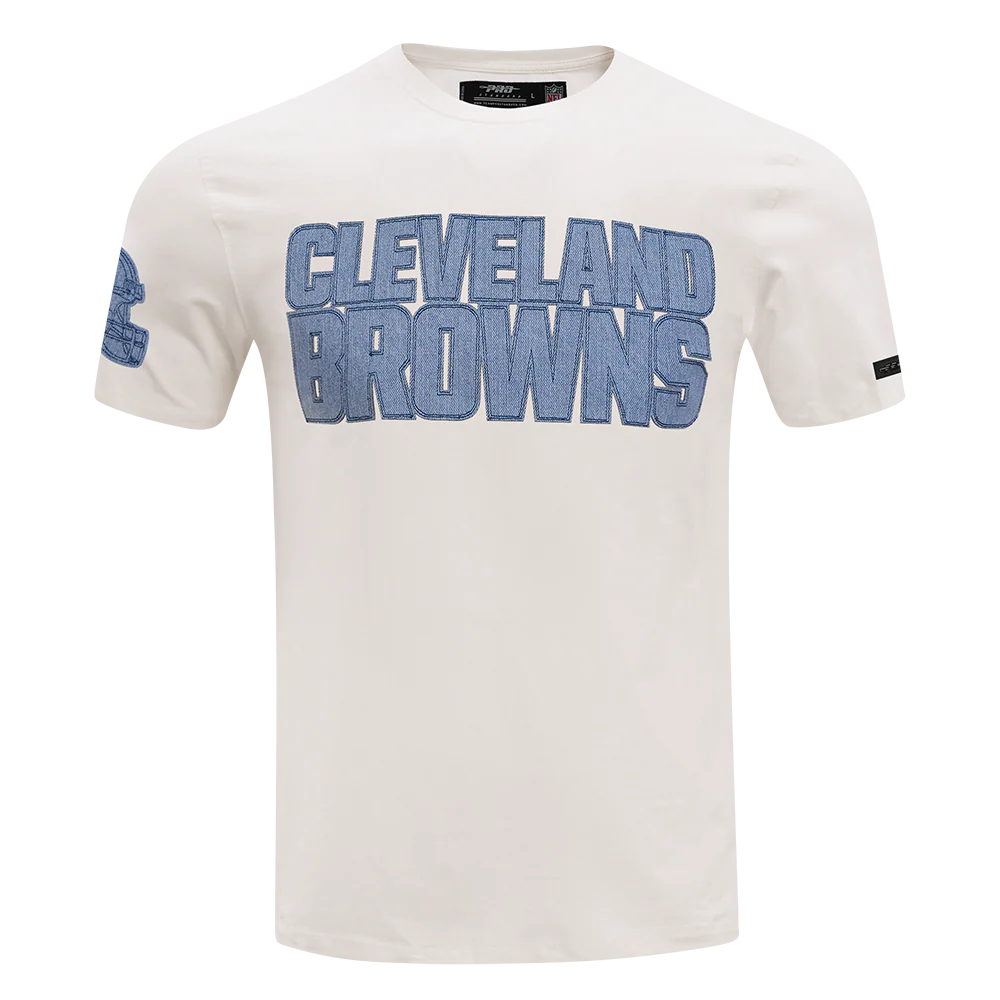 NFL CLEVELAND BROWNS VARSITY BLUES MEN'S SJ TEE (LINEN) - Image 3