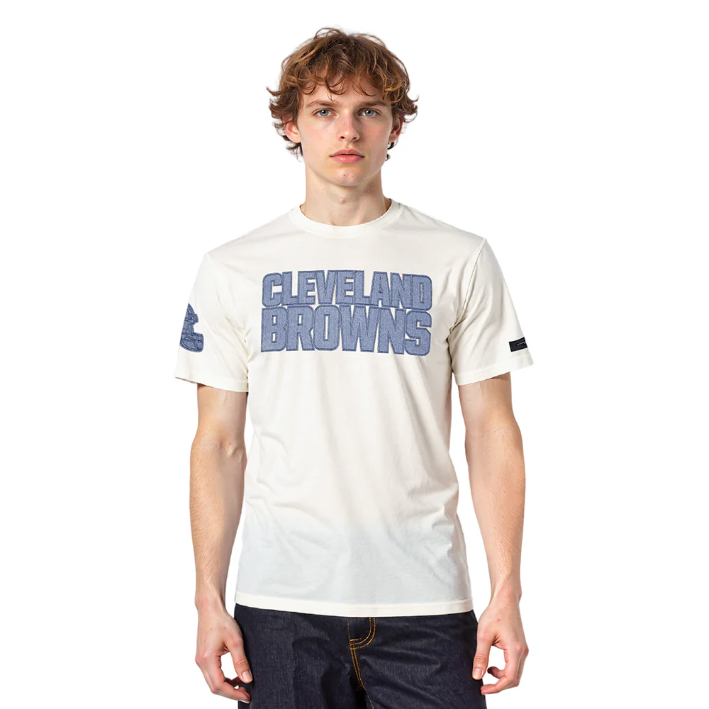 NFL CLEVELAND BROWNS VARSITY BLUES MEN'S SJ TEE (LINEN) - Image 9