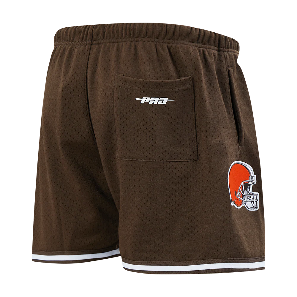 NFL CLEVELAND BROWNS MESH MEN'S MESH BASKETBALL SHORT (BROWN) - Image 6