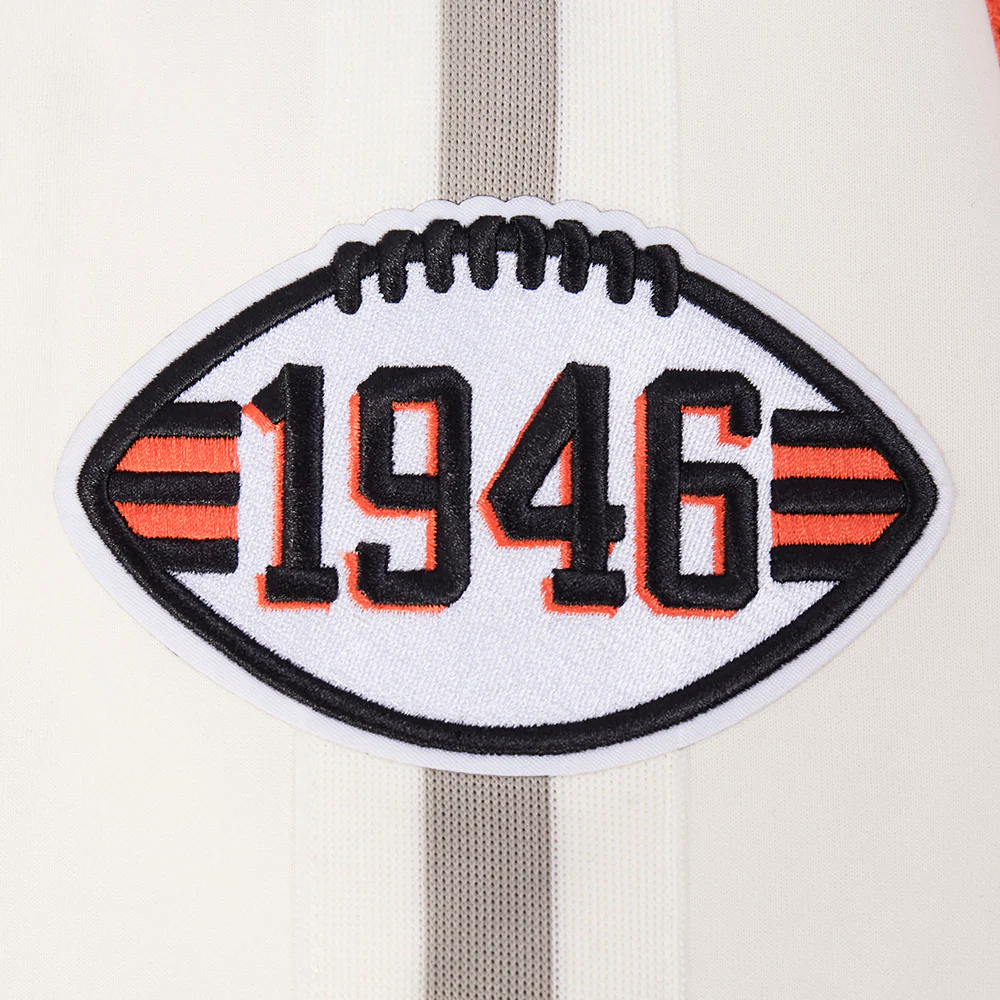 NFL CLEVELAND BROWNS PRO GAME DAY MEN'S RETRO JACKET (EGGSHELL/TAUPE/EGGSHELL) - Image 17