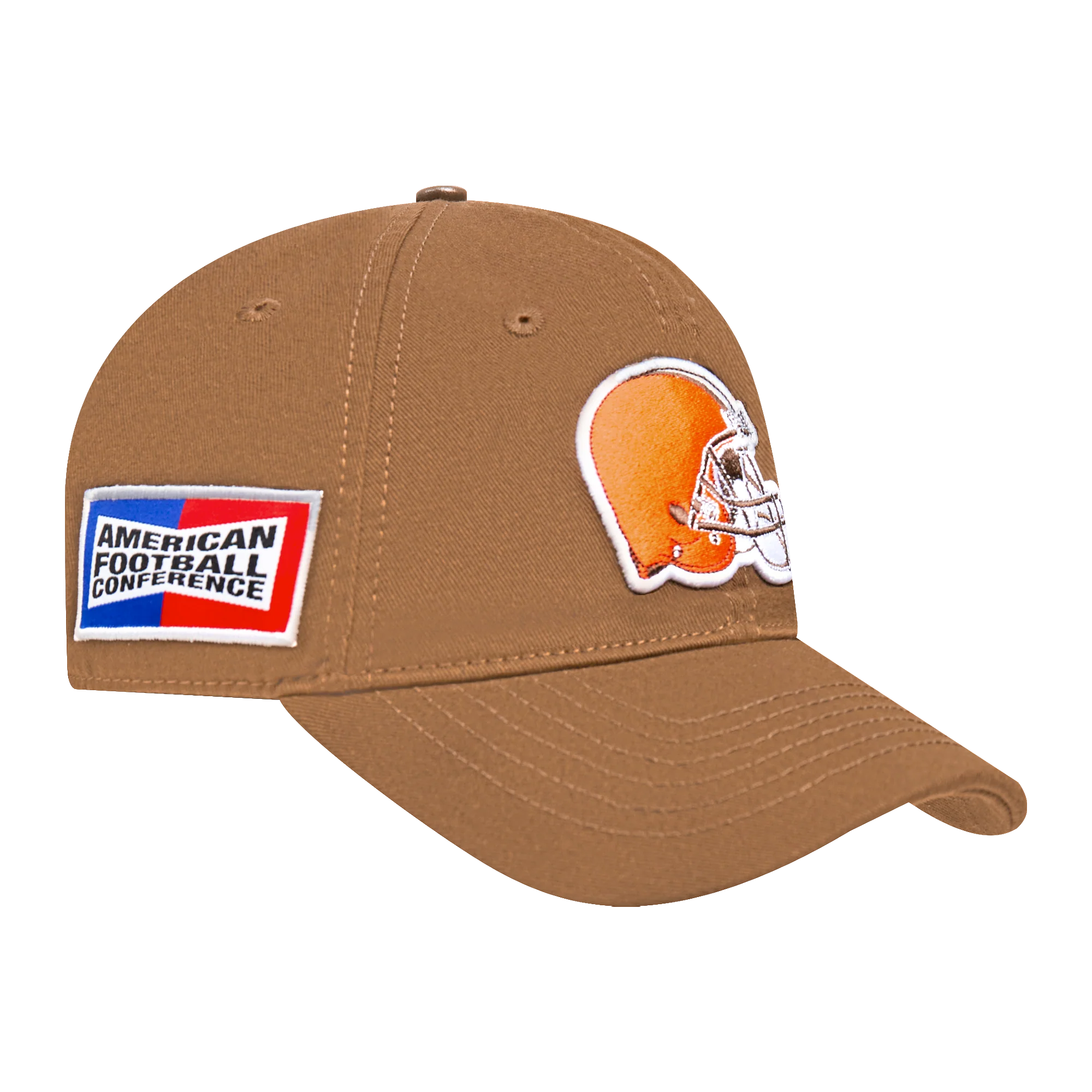 NFL CLEVELAND BROWNS FAST LANE LOGO DAD HAT (BROWN) - Image 5