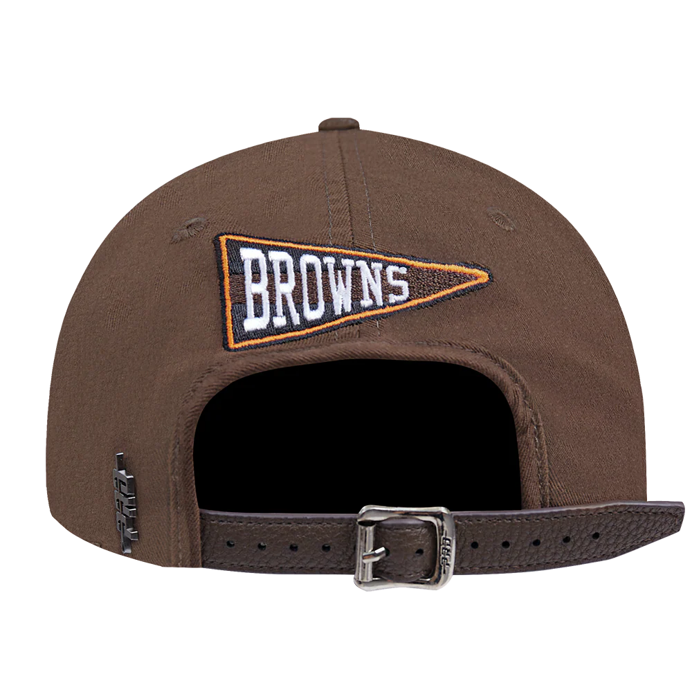 NFL CLEVELAND BROWNS TEAM PENNANTS MEN'S DAD HAT (BROWN) - Image 4