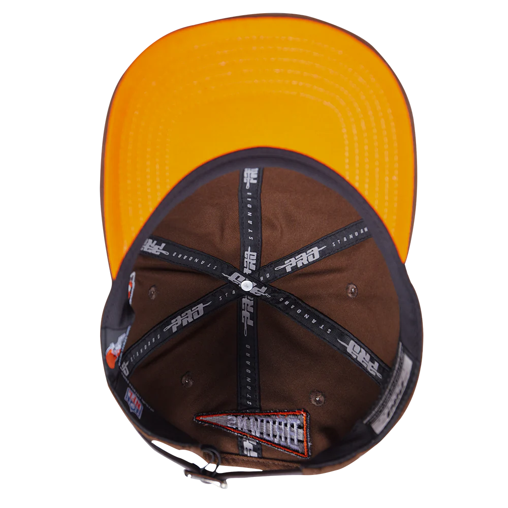 NFL CLEVELAND BROWNS TEAM PENNANTS MEN'S DAD HAT (BROWN) - Image 6