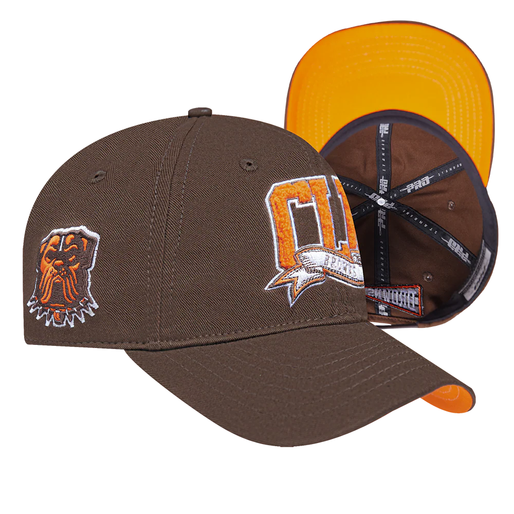 NFL CLEVELAND BROWNS TEAM PENNANTS MEN'S DAD HAT (BROWN) - Image 7