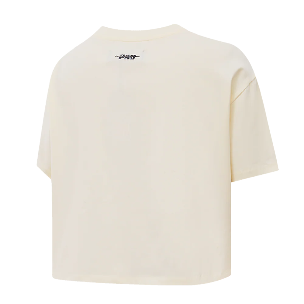 NFL CLEVELAND BROWNS RETRO CLASSIC WOMEN'S BOXY TEE (EGGSHELL) - Image 4