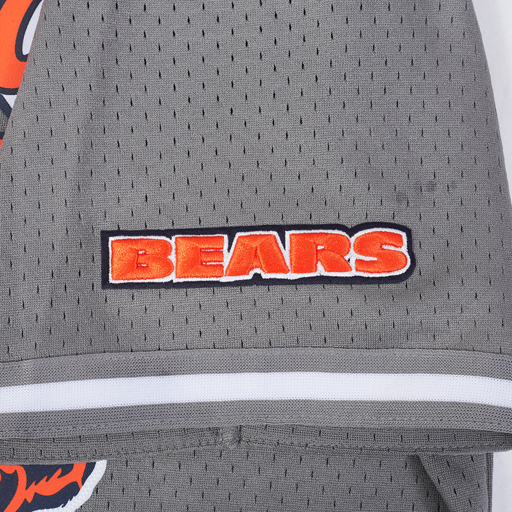 NFL CHICAGO BEARS SCRIPT TAIL MEN'S MESH BUTTON DOWN SHIRT (GRAY) - Image 10