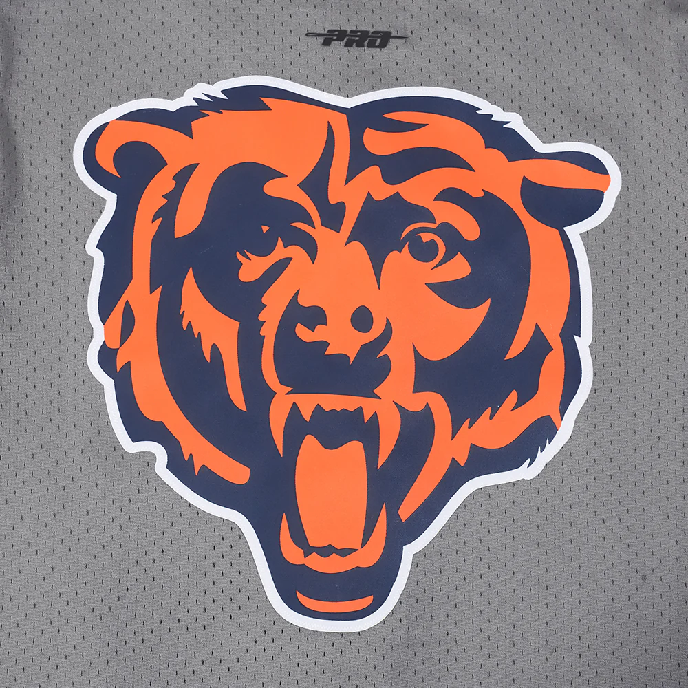 NFL CHICAGO BEARS SCRIPT TAIL MEN'S MESH BUTTON DOWN SHIRT (GRAY) - Image 12