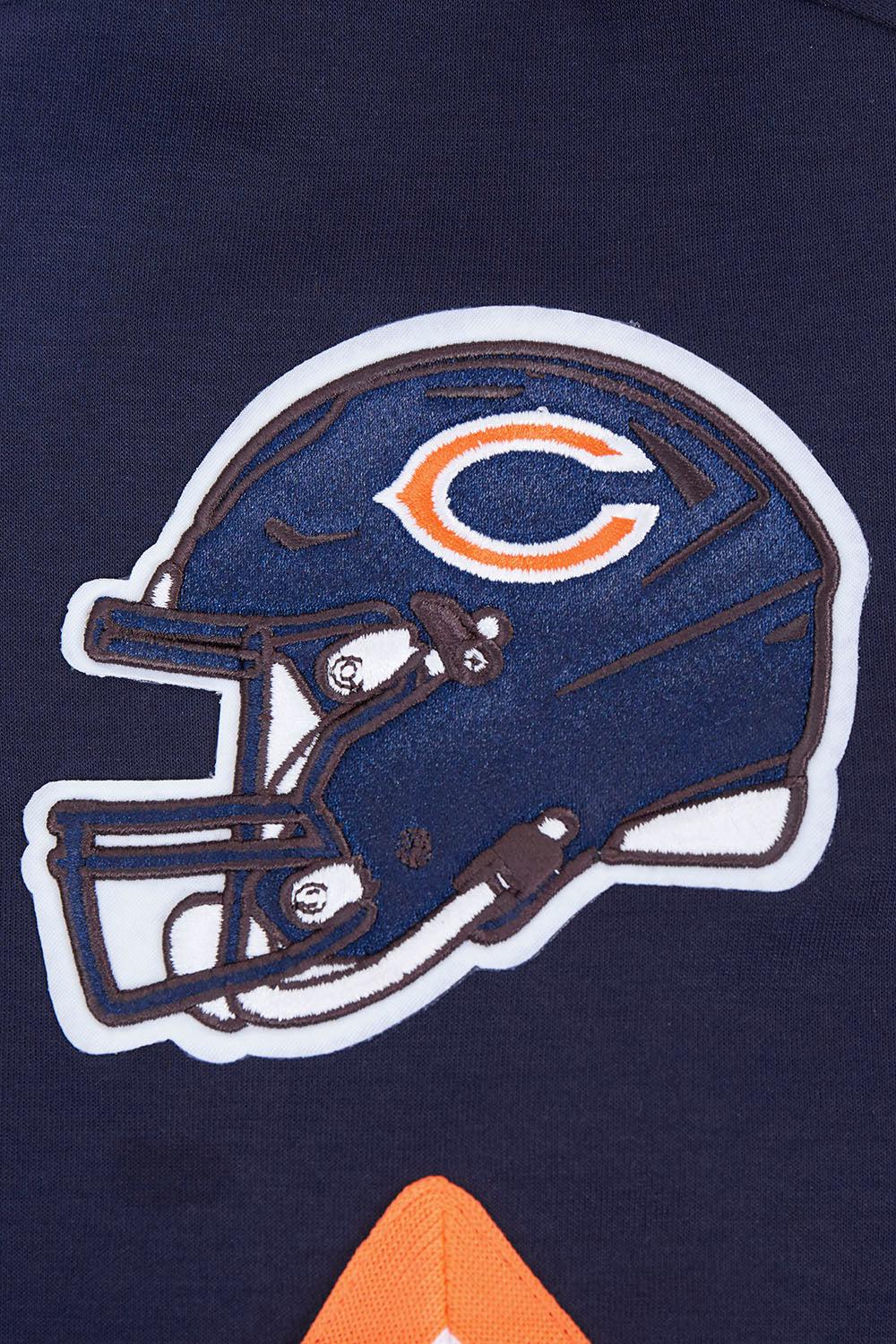NFL CHICAGO BEARS CLASSIC MEN'S WARM UP JACKET (MIDNIGHT NAVY/ORANGE) - Image 7