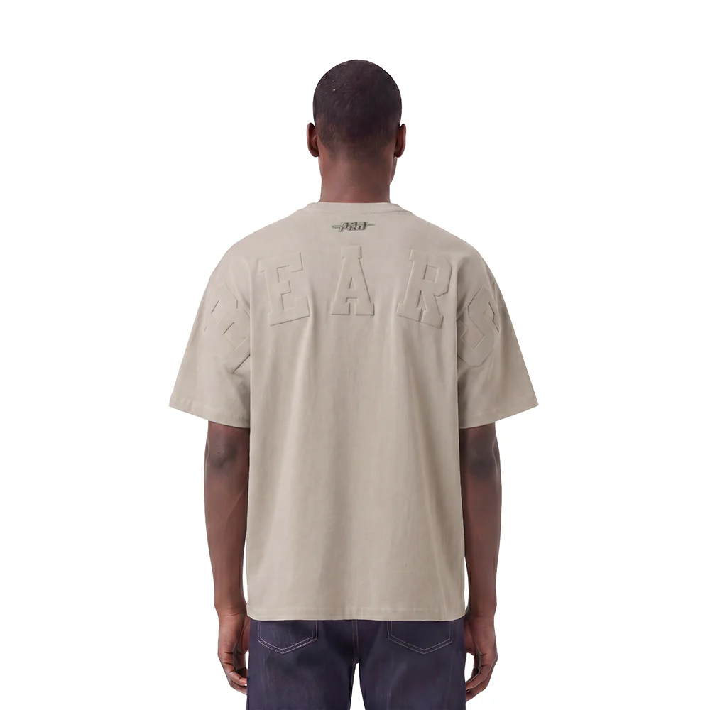 NFL CHICAGO BEARS WINGSPAN MEN'S CJ DROP SHOULDER TEE (TAUPE)