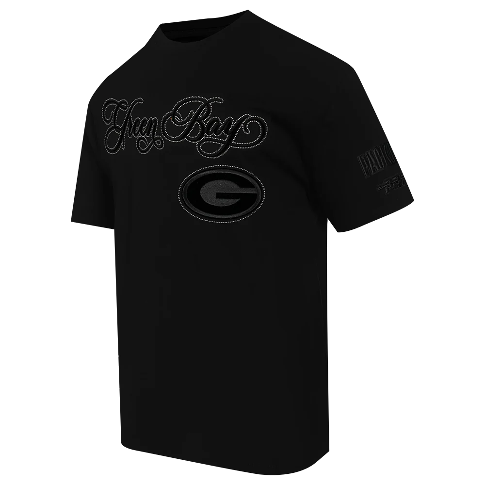 NFL CHICAGO BEARS REBEL ATHLETICS STACKED LOGO MEN'S SJ TEE (BLACK) - Image 3