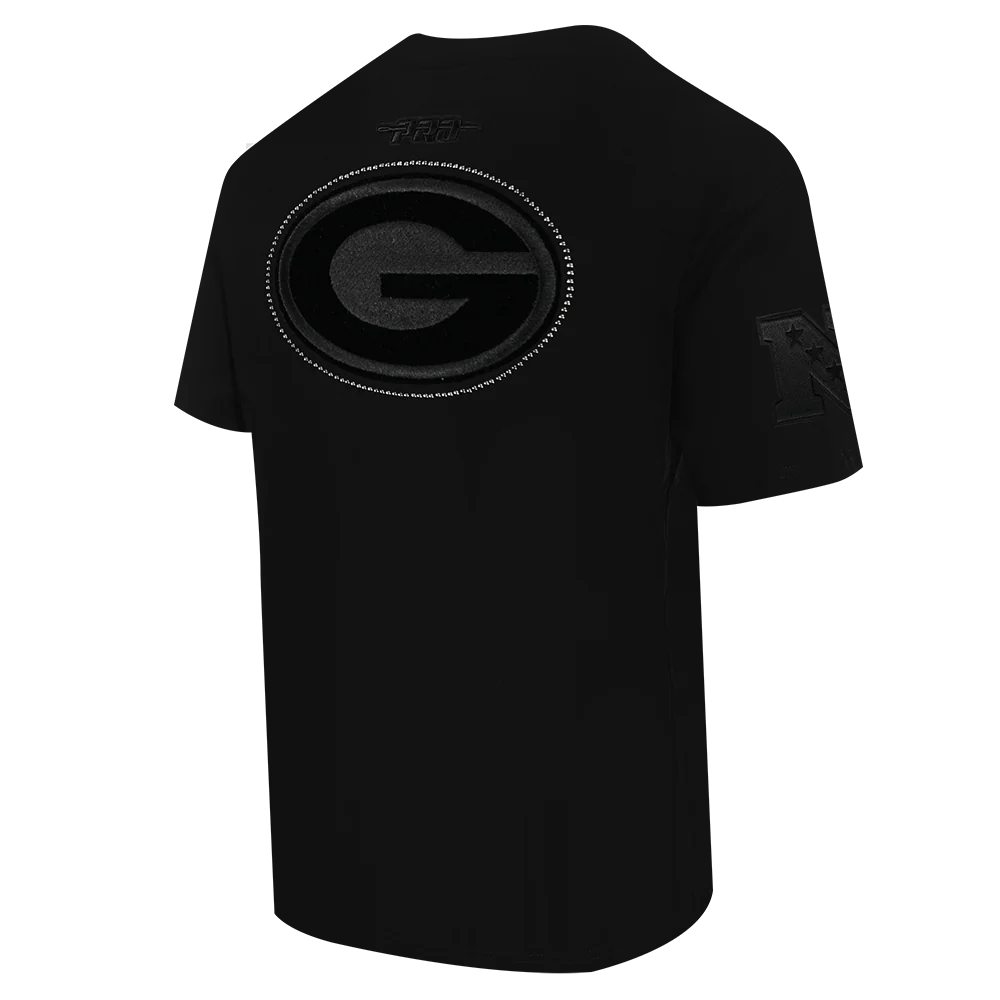 NFL CHICAGO BEARS REBEL ATHLETICS STACKED LOGO MEN'S SJ TEE (BLACK) - Image 4