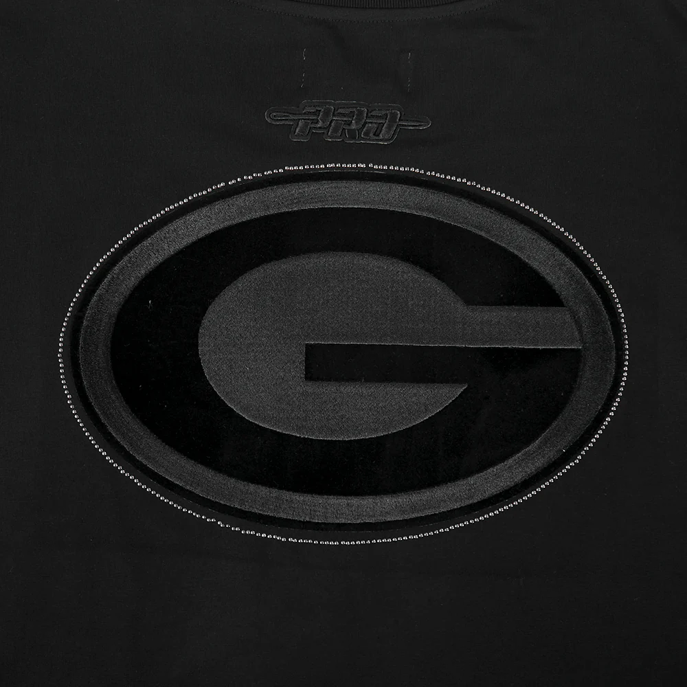 NFL CHICAGO BEARS REBEL ATHLETICS STACKED LOGO MEN'S SJ TEE (BLACK) - Image 8