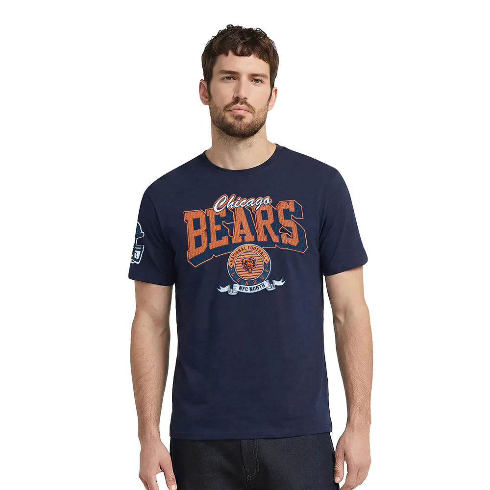 NFL CHICAGO BEARS TEAM BADGE MEN'S WM SJ TEE (MIDNIGHT NAVY)