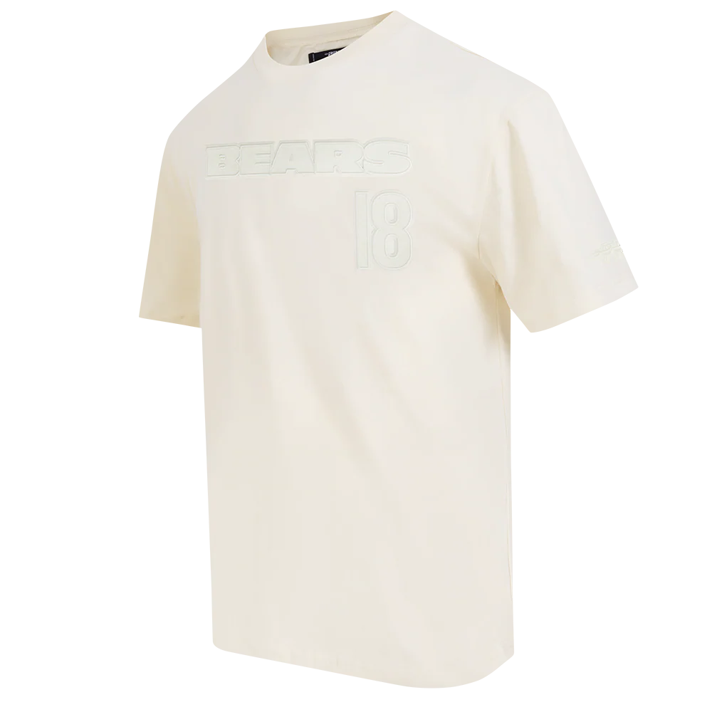 NFL CHICAGO BEARS CALEB WILLIAMS #18 NEUTRAL MEN'S CJ DROP SHOULDER (EGGSHELL) - Image 3