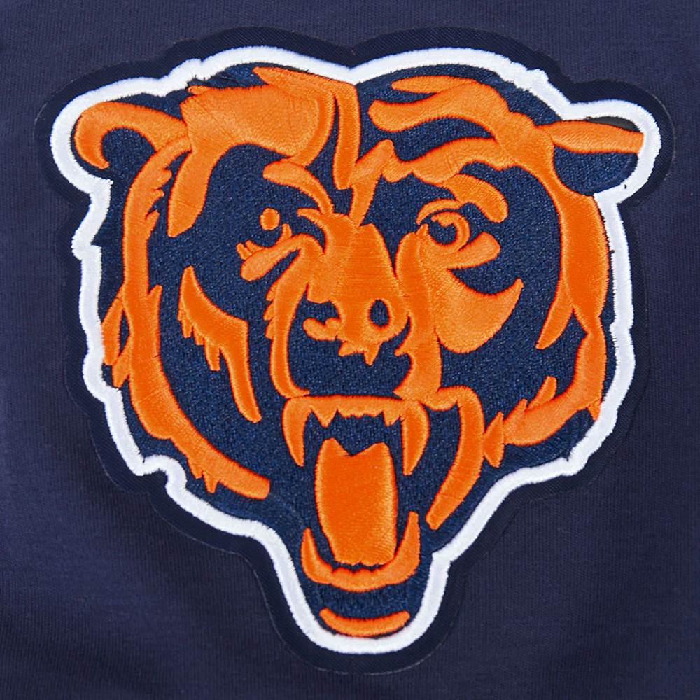 NFL CHICAGO BEARS CALEB WILLIAMS #18 CLASSIC PNN MEN'S SS PO HOODIE (MIDNIGHT NAVY/ORANGE) - Image 6