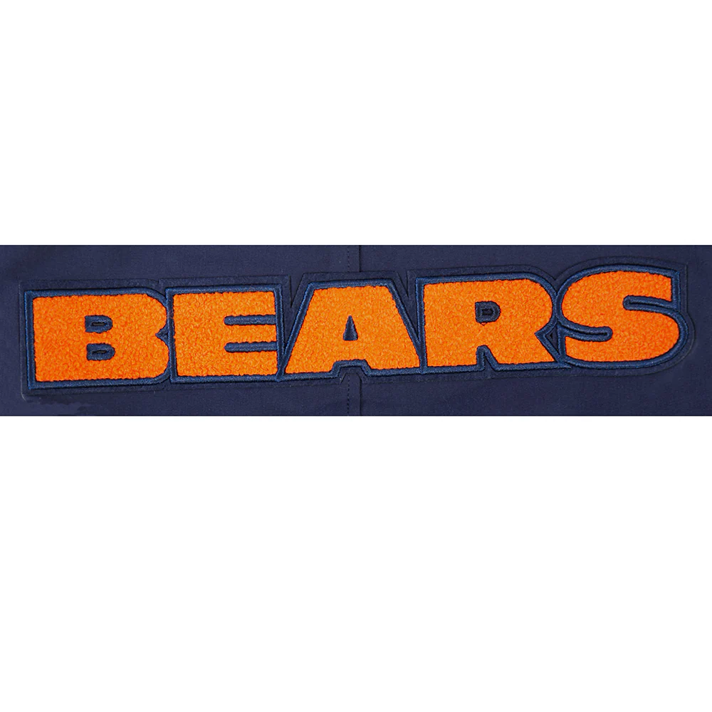NFL CHICAGO BEARS CALEB WILLIAMS #18 CLASSIC PNN MEN'S SS PO HOODIE (MIDNIGHT NAVY/ORANGE) - Image 8