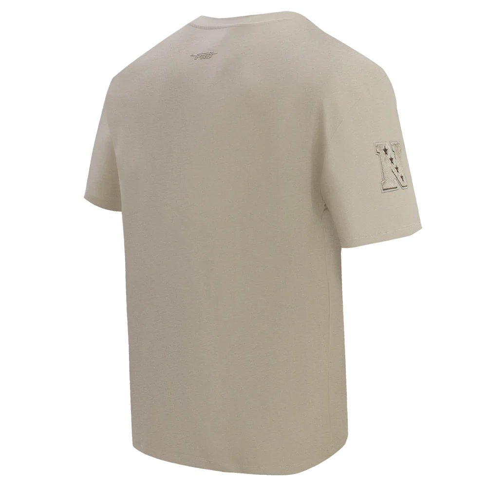 NFL CHICAGO BEARS NEUTRAL COTTON JERSEY DROP SHOULDER TEE (TAUPE) - Image 3