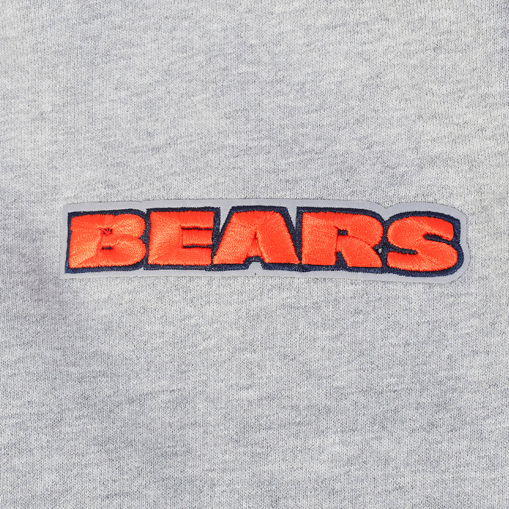 NFL CHICAGO BEARS SCRIPT TAIL MEN'S RIB FLC PO HOODIE (HEATHER GREY/MIDNIGHT NAVY/ORANGE) - Image 10