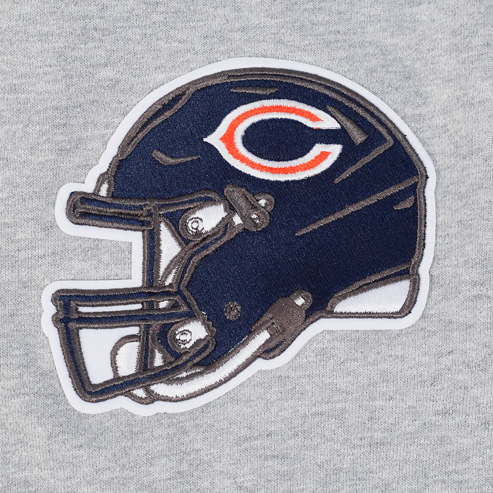 NFL CHICAGO BEARS SCRIPT TAIL MEN'S RIB FLC PO HOODIE (HEATHER GREY/MIDNIGHT NAVY/ORANGE) - Image 11