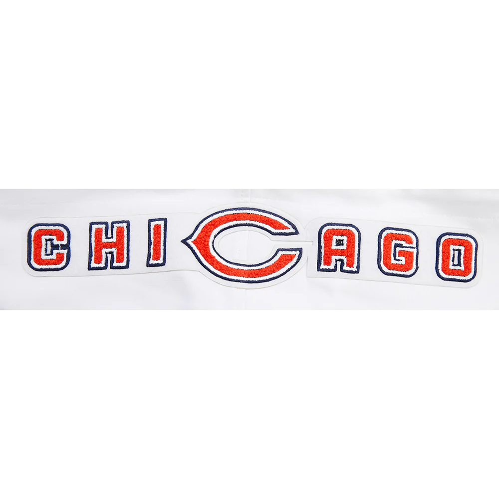 NFL CHICAGO BEARS CLASSIC CHENILLE MEN'S PULLOVER HOODIE (WHITE) - Image 12