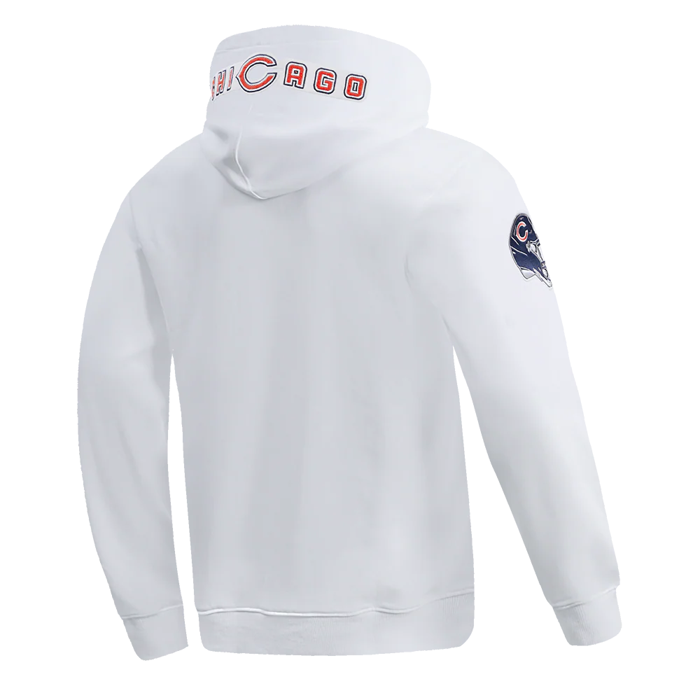NFL CHICAGO BEARS CLASSIC CHENILLE MEN'S PULLOVER HOODIE (WHITE) - Image 8