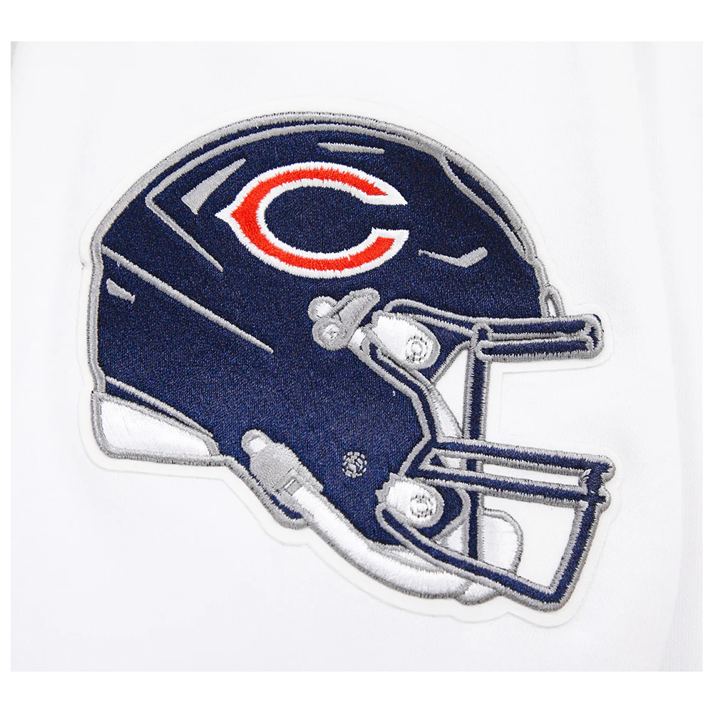NFL CHICAGO BEARS CLASSIC CHENILLE MEN'S PULLOVER HOODIE (WHITE) - Image 9