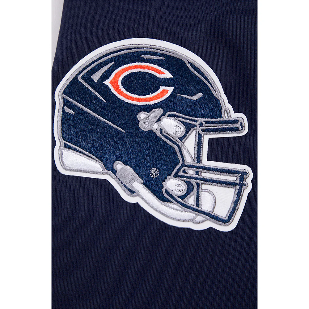 NFL CHICAGO BEARS CLASSIC CHENILLE MEN'S FULL ZIP HOODIE  (MIDNIGHT NAVY) - Image 10