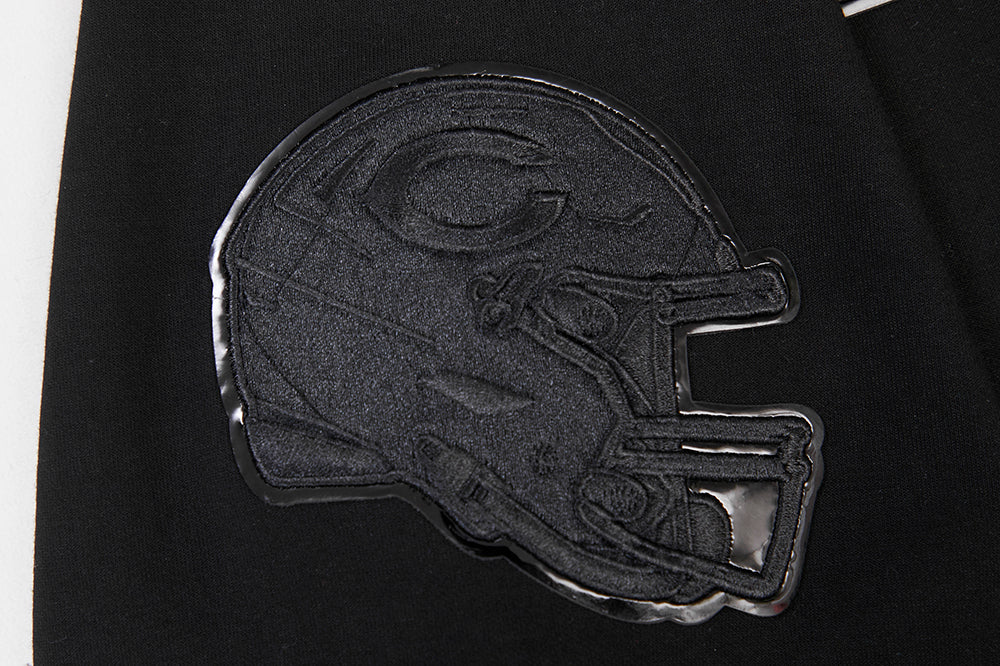 NFL CHICAGO BEARS TRIPLE BLACK MEN'S PULLOVER HOODIE (TRIPLE BLACK) - Image 11
