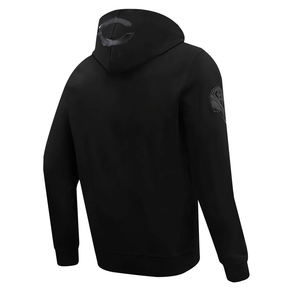 NFL CHICAGO BEARS TRIPLE BLACK MEN'S PULLOVER HOODIE (TRIPLE BLACK) - Image 8