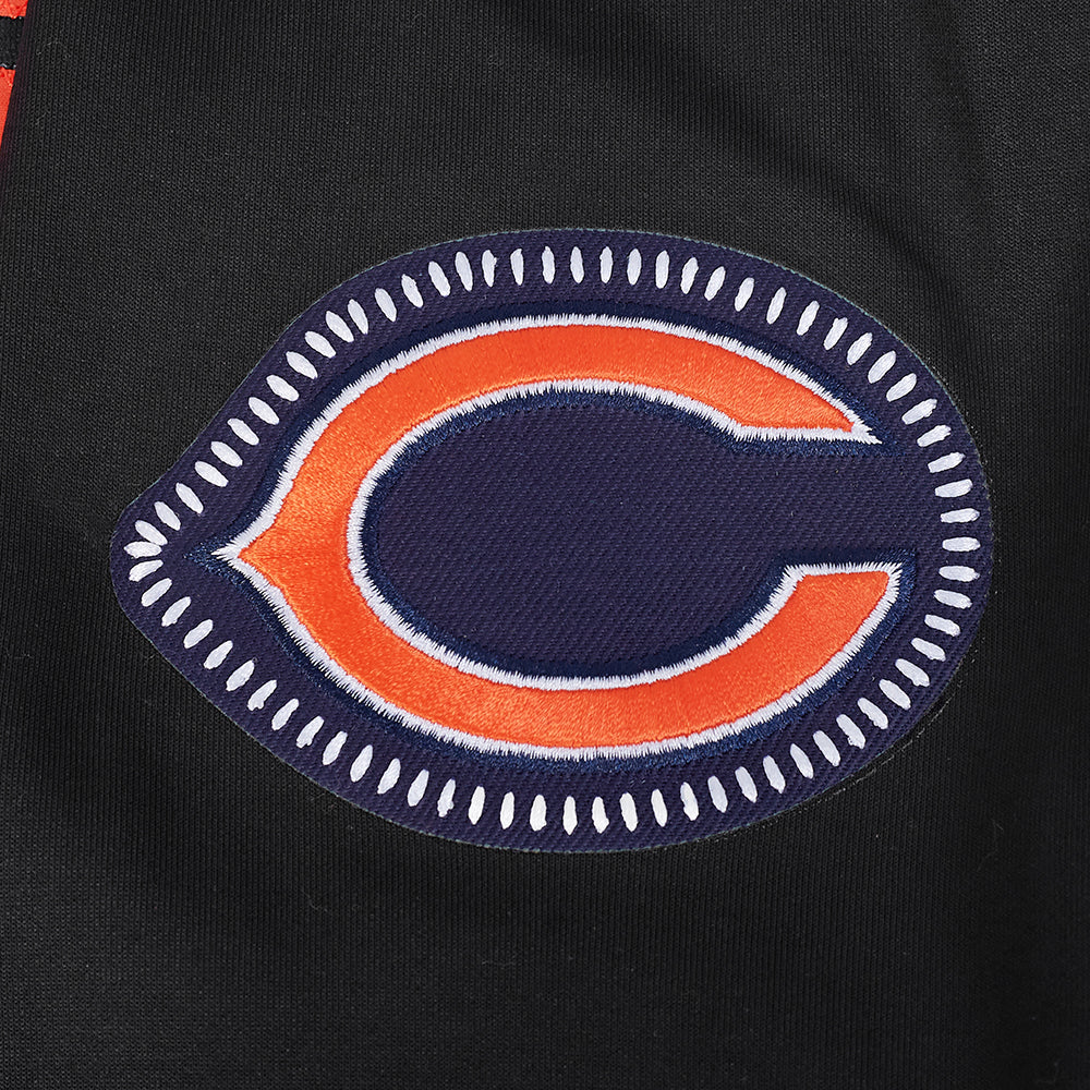 NFL CHICAGO BEARS DIY PICK STITCH MEN'S DOUBLE KNIT PULLOVER HOODIE (BLACK) - Image 10