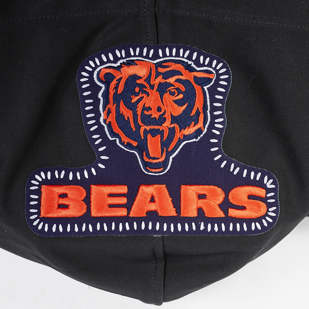 NFL CHICAGO BEARS DIY PICK STITCH MEN'S DOUBLE KNIT PULLOVER HOODIE (BLACK) - Image 20