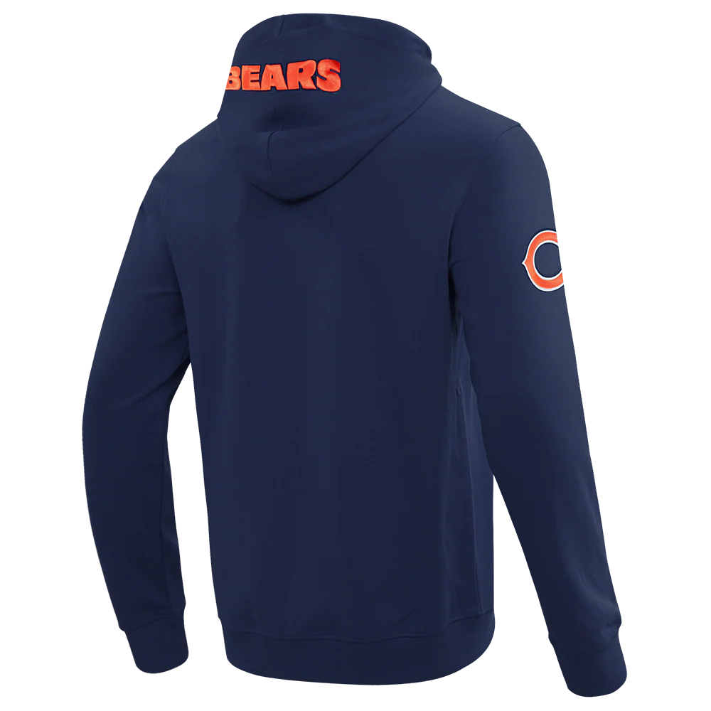 NFL CHICAGO BEARS CLASSIC WIND SUIT MEN'S WOVEN FULL ZIP PULLOVER HOODIE (MIDNIGHT NAVY) - Image 3