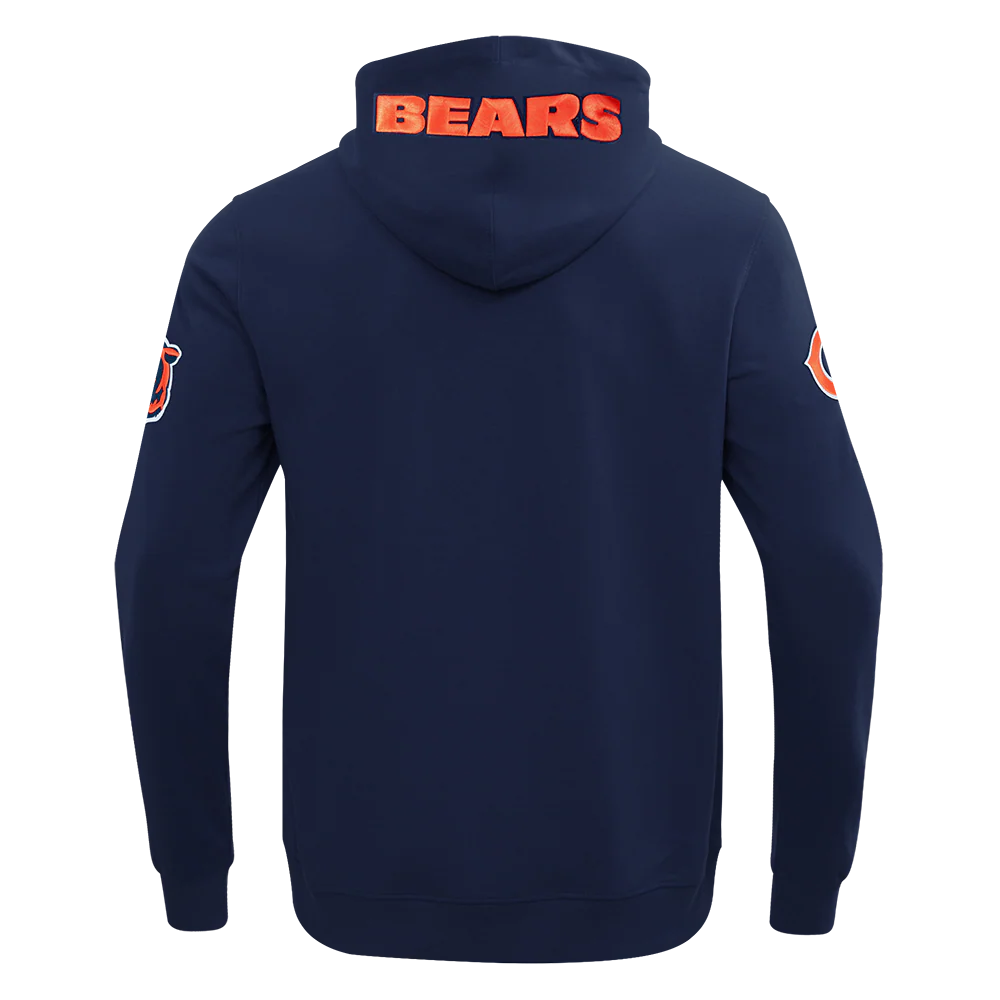NFL CHICAGO BEARS CLASSIC WIND SUIT MEN'S WOVEN FULL ZIP PULLOVER HOODIE (MIDNIGHT NAVY) - Image 4