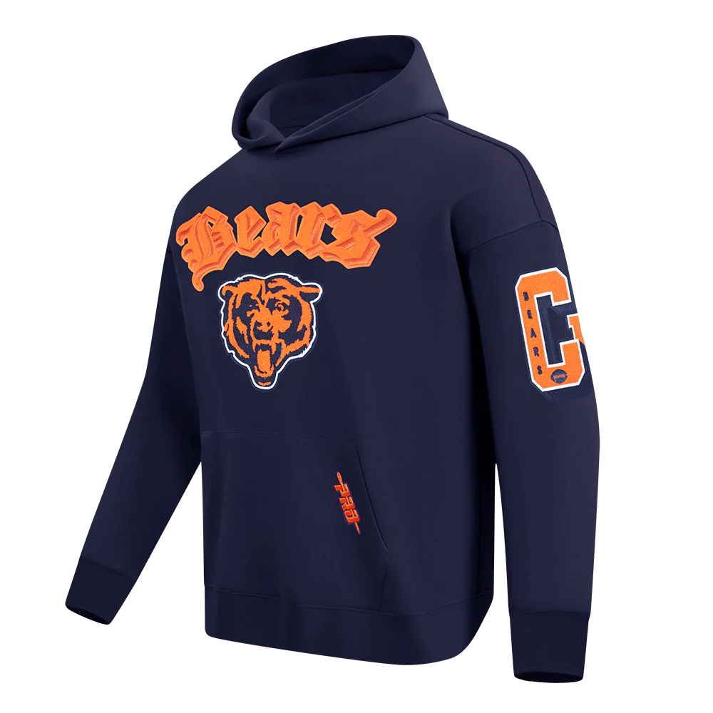 NFL CHICAGO BEARS BEST OF MEN'S DROP SHOULDER FLC PO HOODIE (MIDNIGHT NAVY) - Image 13