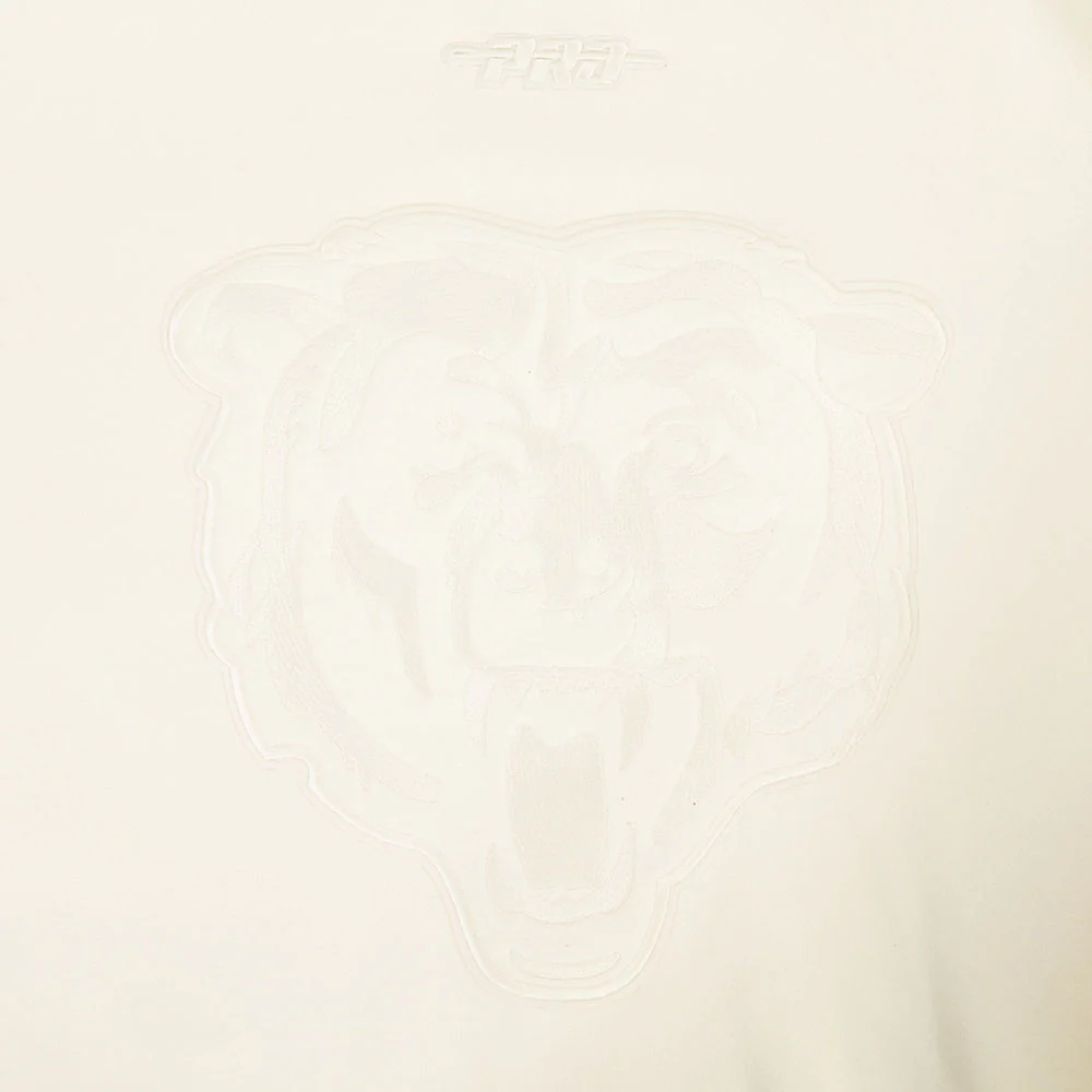 NFL CHICAGO BEARS CALEB WILLIAMS #18 NEUTRAL MEN'S DROP SHOULDER FLC (EGGSHELL) - Image 7