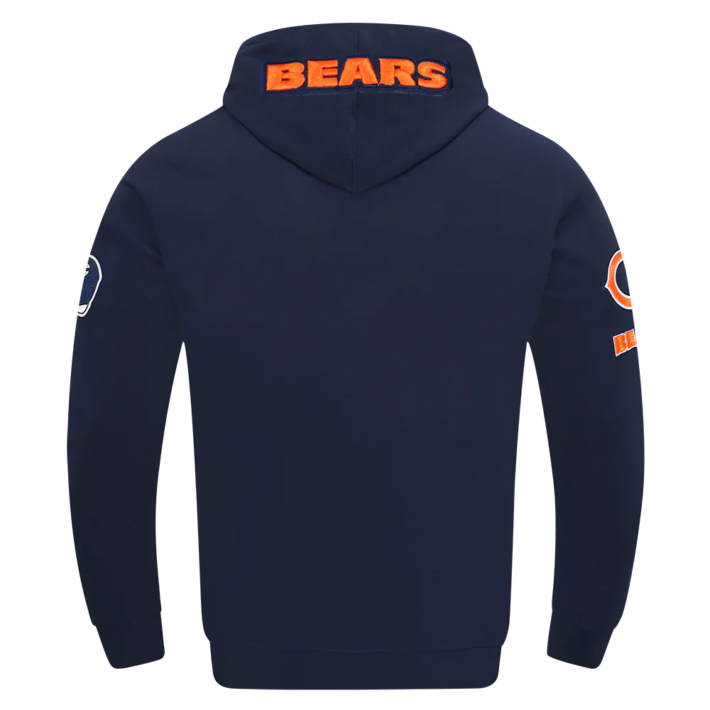 NFL CHICAGO BEARS CALEB WILLIAMS #18 CLASSIC PNN MEN'S DK PO HOODIE (MIDNIGHT NAVY) - Image 3