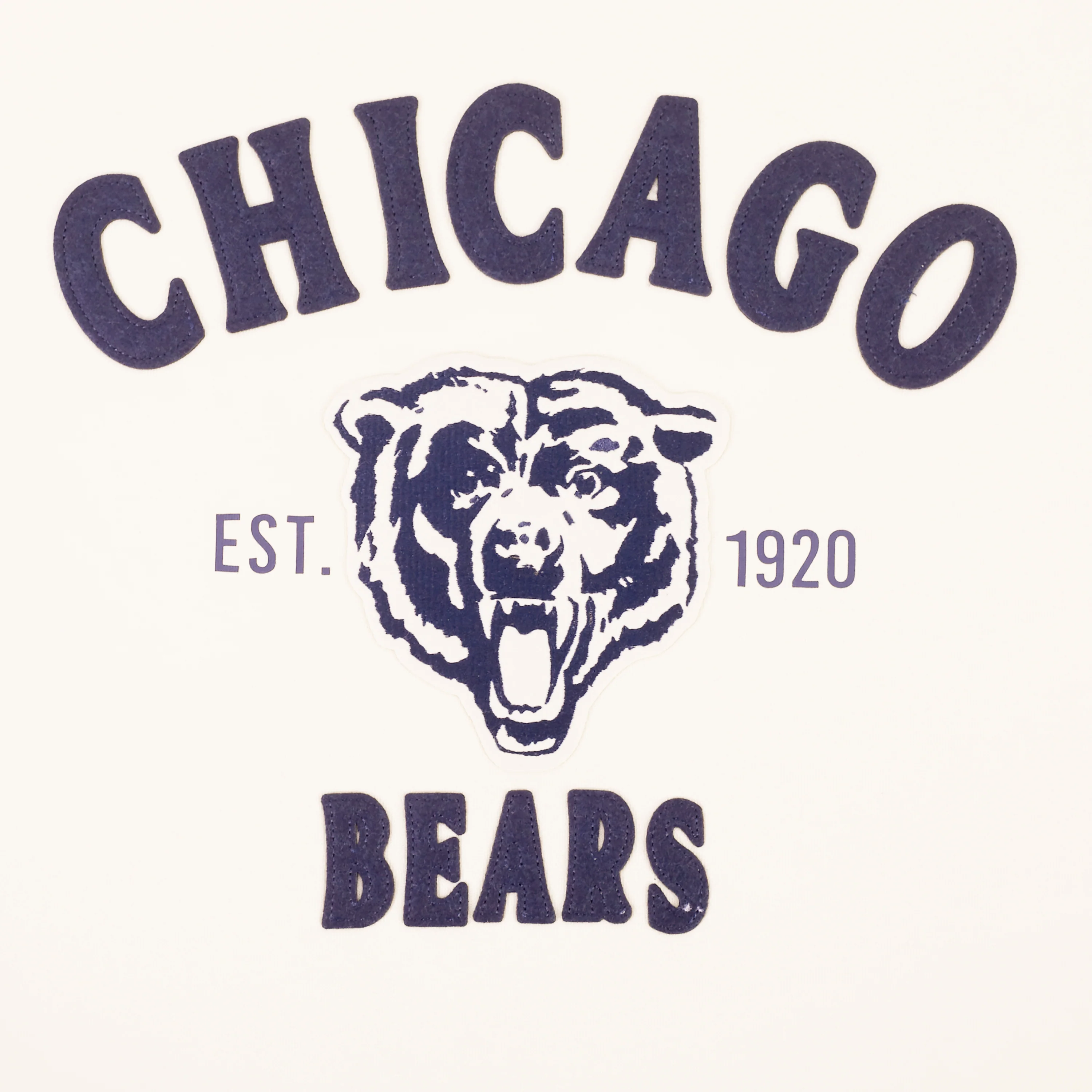 NFL CHICAGO BEARS FIRST TEAM MEN'S PULL OVER HOODIE (EGGSHELL) - Image 5