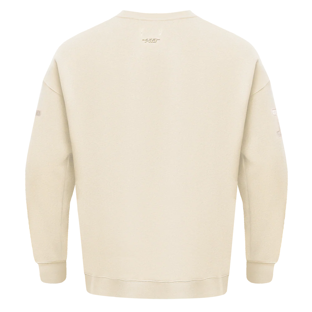 NFL CHICAGO BEARS NEUTRAL DROP SHOULDER FLEECE CREWNECK (EGGSHELL) - Image 4