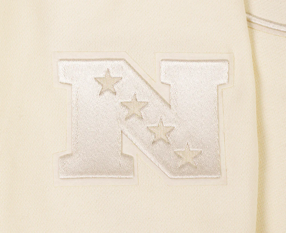 NFL CHICAGO BEARS NEUTRAL DROP SHOULDER FLEECE CREWNECK (EGGSHELL) - Image 5