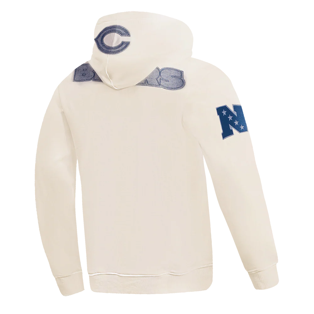 NFL CHICAGO BEARS VARSITY BLUES MEN'S PULLOVER HOODIE (LINEN) - Image 4