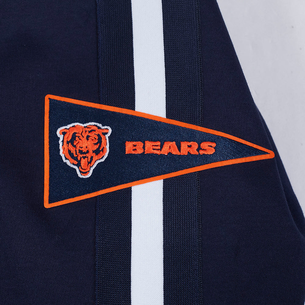 NFL CHICAGO BEARS PRO GAME DAY MEN'S DBL KNIT JACKET (MIDNIGHT NAVY/WHITE) - Image 17